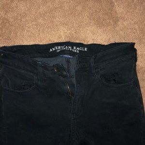 Mid Rise American Eagle Black Jeans